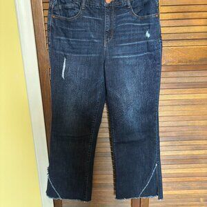 Wit & Wisdom flare boot opening with rough hem size 8